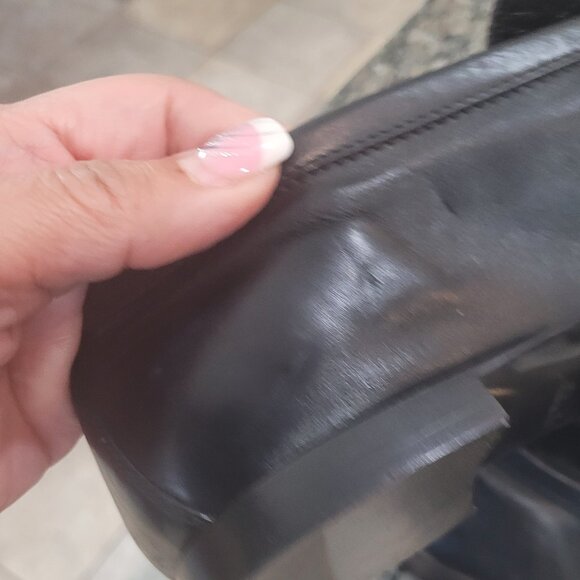 Louis Vuitton Ebene Damier Flat/Loafers with Gold LV Chain~Very Rare! - Picture 15 of 15